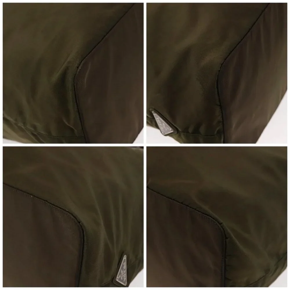 PRADA Tote Bag Nylon Khaki Auth bs30124 - Picture 14 of 16